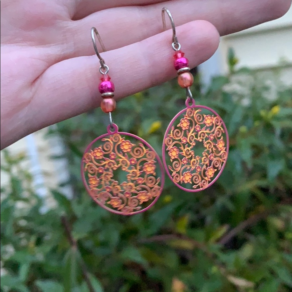 Lovely and Colorful Dangle Earrings
